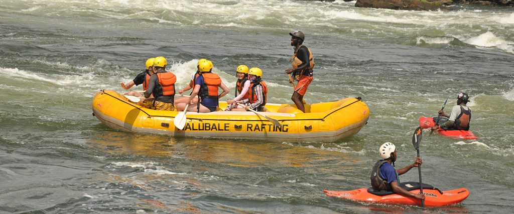 Rafting on the Nile river in Jinja Uganda